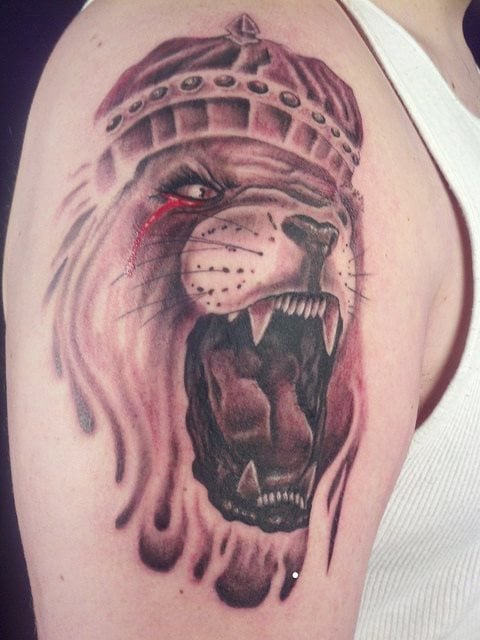 Colección Con 73 Tatuajes De Leones Valientes