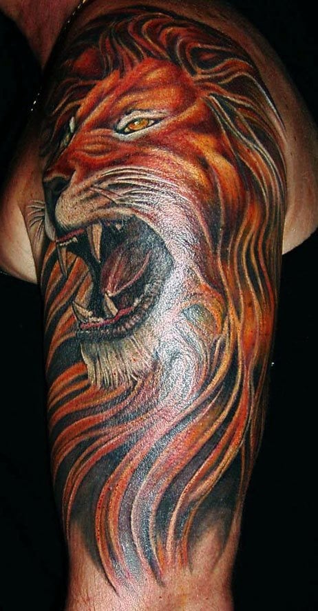 87 Tatuajes De Leones Salvajes Galería De Fotos