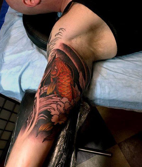 62 Tatuajes de carpas japonesas o del pez Koi Galería