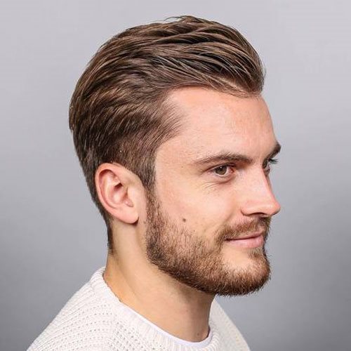 corte de cabelo masculino com entrada